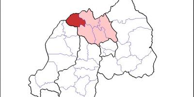 Mappa di musanze Ruanda