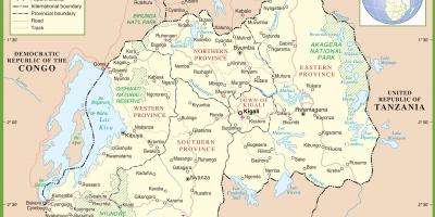 Ruanda posizione sulla mappa